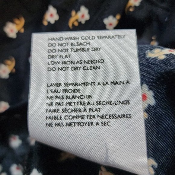 Faithful the Brand Anthropologie Black La Terrace Print Wrap Blouse Shirt Top XS - Picture 11 of 16